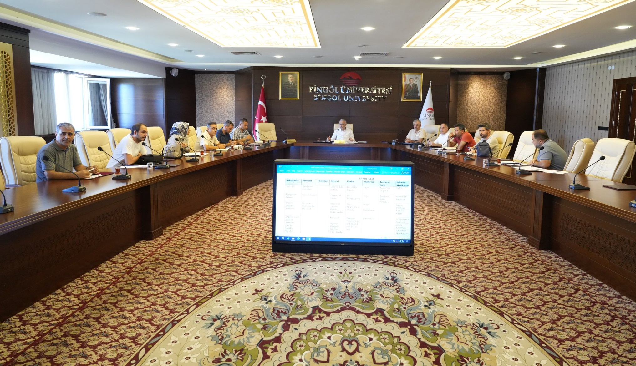 Bingöl Üniversitesi’nde Eğitim ve Araştırma Süreçleri Ele Alındı