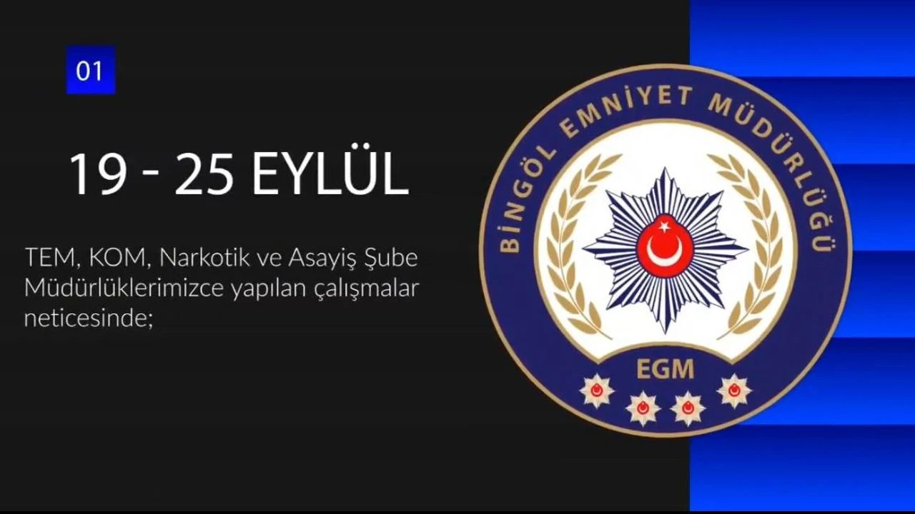 Bingöl’de Bir Haftada 50 Şüpheli Şahıs Yakalandı