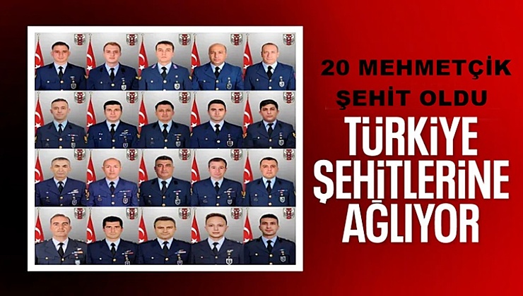 Şehitlerin isimlerini açıkladı