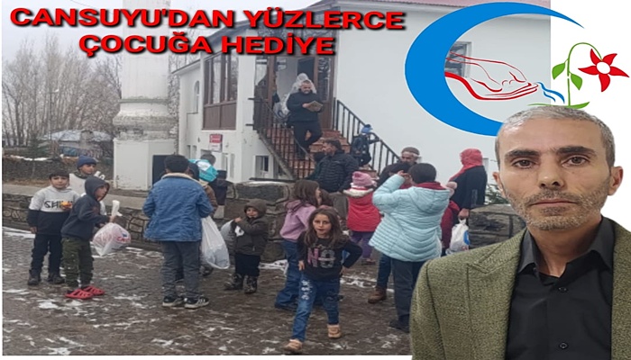 Cansuyu Derneğinden yüzlerce çocuğa hediye
