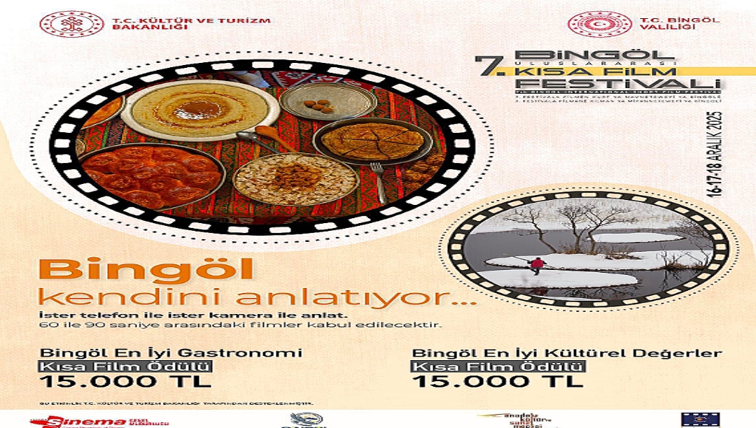 Bingöl Uluslararası Kısa Film Festivalinin Galası Karlıova’da Yapılacak