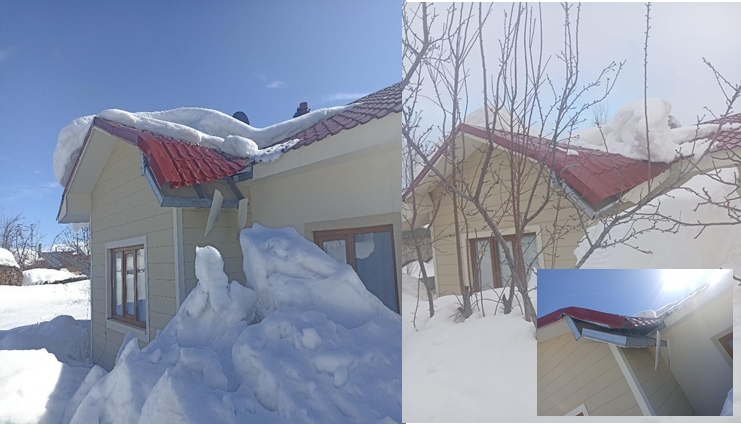 Kar Ağırlığına Dayanmayan Deprem Konutlarında Çökme