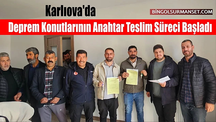 Karlıova’da TOKİ Konutlarının Anahtarları Teslim Edildi