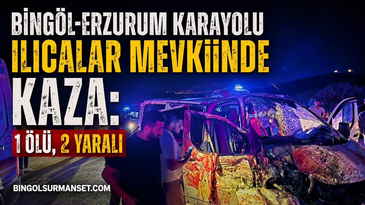 Bingöl Karlıova Mevkiinde Kaza: 1 Ölü, 2 Yaralı