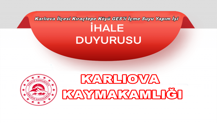 Karlıova İlçesi Kıraçtepe Köyü GES’li İçme Suyu Yapım İşi