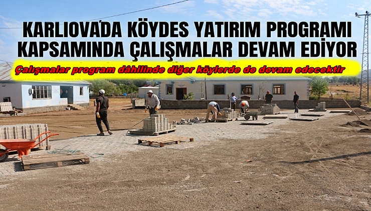Karlıova’da Kilitli Parke Çalışmaları Devam Ediyor