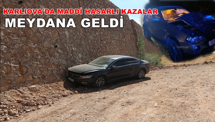 Karlıova’da Maddi Hasarlı Kaza