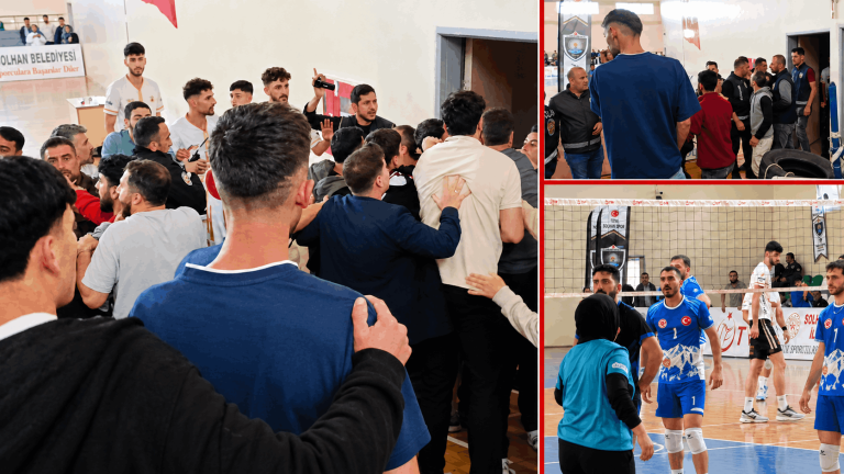 Voleybol Maçında Kavga